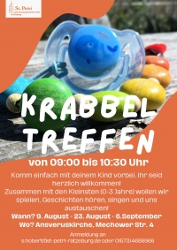 Auf geht's zum Krabbeltreffen!